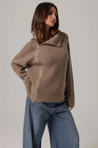 Bassett Zipper SweatersTopLine + Dot