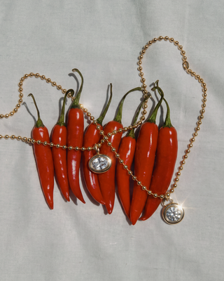 Soren Ball Chain Necklace in Silver