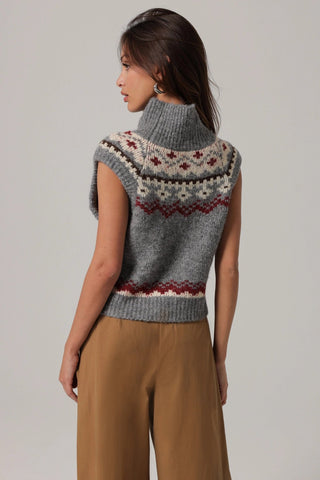 Brennan Fair Isle Knit Sweater VestTopLine + Dot