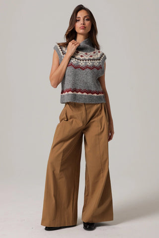 Brennan Fair Isle Knit Sweater VestTopLine + Dot