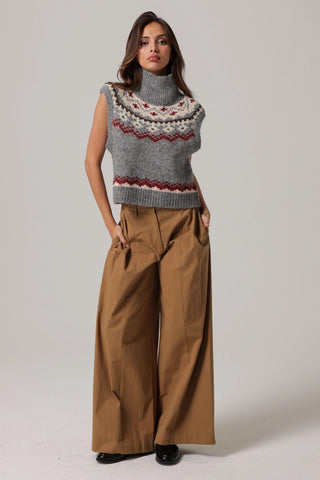 Brennan Fair Isle Knit Sweater VestTopLine + Dot