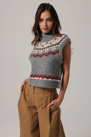 Brennan Fair Isle Knit Sweater VestTopLine + Dot