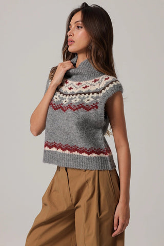Brennan Fair Isle Knit Sweater VestTopLine + Dot