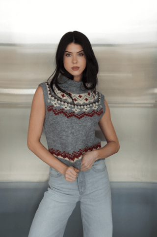 Brennan Fair Isle Knit Sweater VestTopLine + Dot