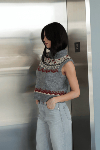 Brennan Fair Isle Knit Sweater VestTopLine + Dot