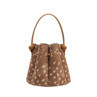 Laguna Mini Recycled Vegan Suede Top Handle Bag in Bambi