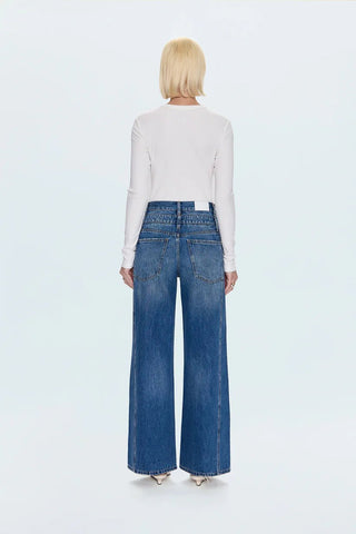 Caleb High Rise Relaxed Stacked Waist Jean in EchoClothingPISTOLA
