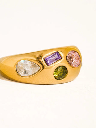 Carsyn Colored Dome RingAccessoriesChayse Clothing