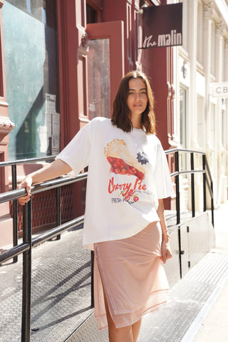 Cherry Pie Oversized Cotton Vintage TeeClothingMAKU