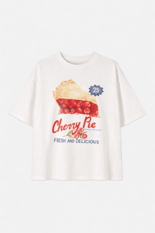 Cherry Pie Oversized Cotton Vintage TeeClothingMAKU