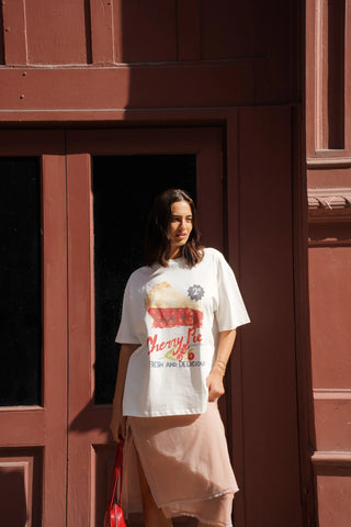 Cherry Pie Oversized Cotton Vintage TeeClothingMAKU