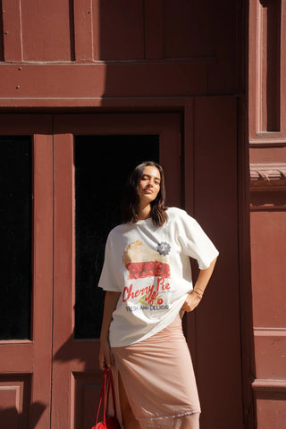 Cherry Pie Oversized Cotton Vintage TeeClothingMAKU