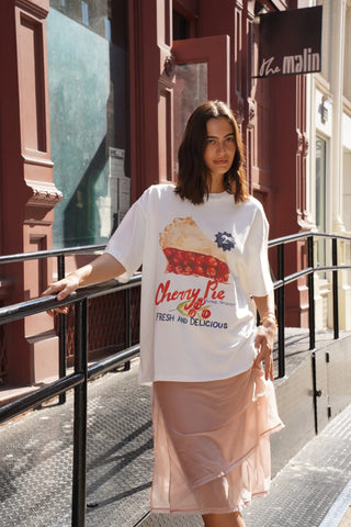 Cherry Pie Oversized Cotton Vintage TeeClothingMAKU