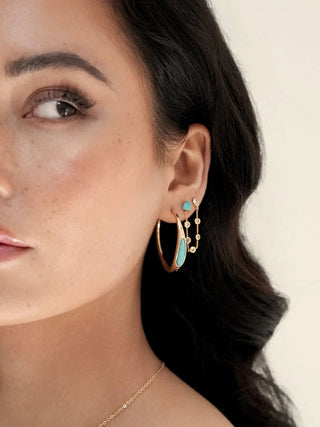 Double Piercing Turquoise EarringsAccessoriesEttika