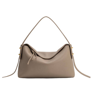 Emory Recycled Vegan Leather Top Handle Bag in Taupe