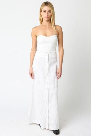 Finley Button SkirtClothingChayse Clothing