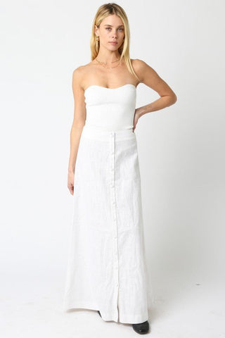 Finley Button SkirtClothingChayse Clothing