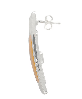 Framed Two Tone Rectangle Stud EarringsAccessoriesChayse Clothing