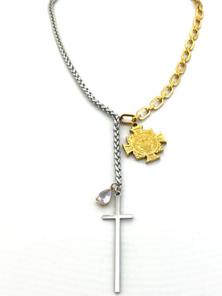 Gina Carmen Aimee Mixed Metal Chain NecklaceAccessoriesGina Carmen