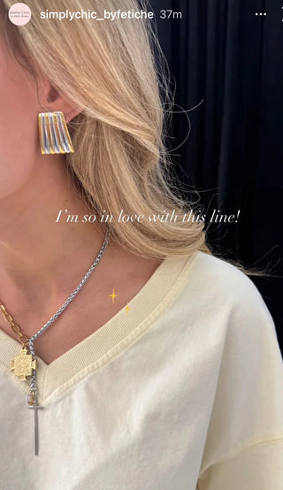 Gina Carmen Aimee Mixed Metal Chain NecklaceAccessoriesGina Carmen