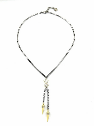 Gina Carmen Camila Pendant Drop Necklace in SilverAccessoriesGina Carmen