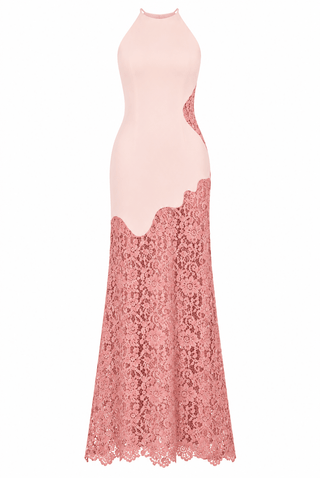 Hansen & Gretel Crosby Maxi Dress in Pink Two ToneDressHansen & Gretel