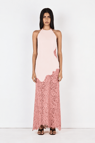 Hansen & Gretel Crosby Maxi Dress in Pink Two ToneDressHansen & Gretel