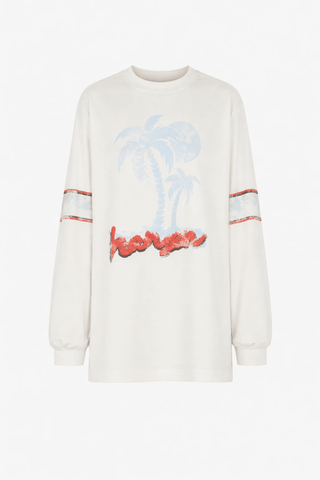 Hansen & Gretel Daniel Long Sleeve Tee in Vintage White SkateTopHansen & Gretel