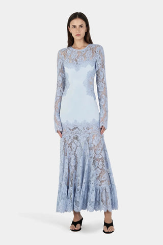 Hansen & Gretel Libby Gown in Cornflower Blue LaceDressHansen & Gretel