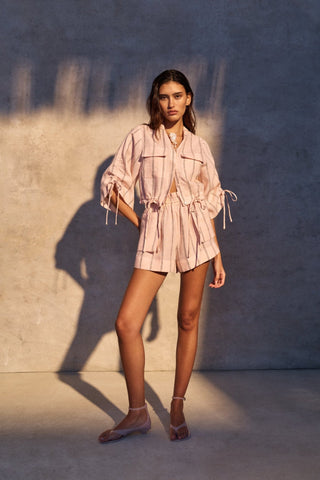 HEVRON Eva Top in Peach StripeTopHEVRON