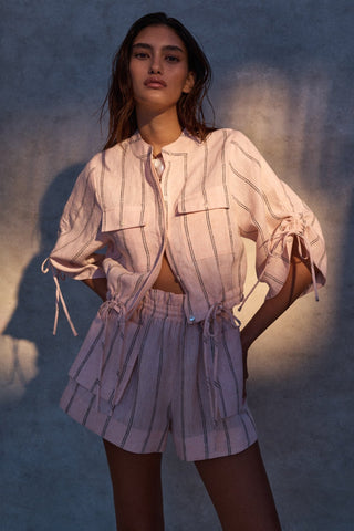 HEVRON Eva Top in Peach StripeTopHEVRON