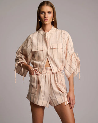 HEVRON Eva Top in Peach StripeTopHEVRON