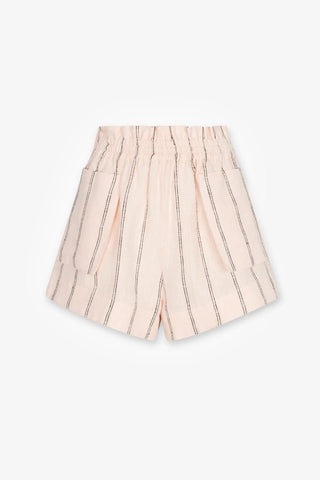 HEVRON Mira Short in Peach StripeBottomsHEVRON