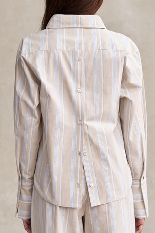 HEVRON Paola Top in Beige StripeTopHEVRON