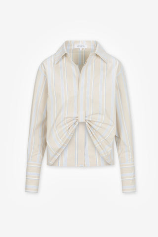 HEVRON Paola Top in Beige StripeTopHEVRON