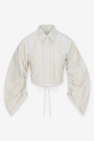 HEVRON Raquel Top in Beige StripeTopHEVRON