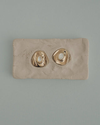 Hunter Statement Stud Earrings in GoldAccessoriesChayse Clothing