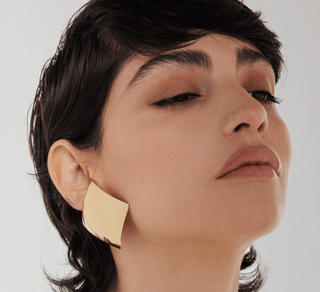June Shield Statement Stud EarringsAccessoriesChayse Clothing
