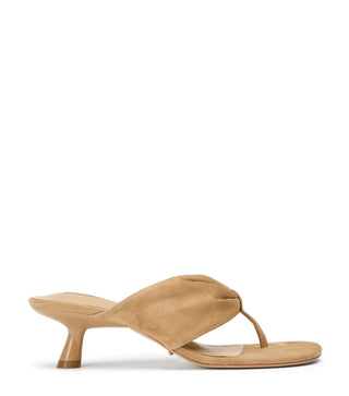 Kailey Flip Flop Heel in Wheat SuedeShoesTony Bianco