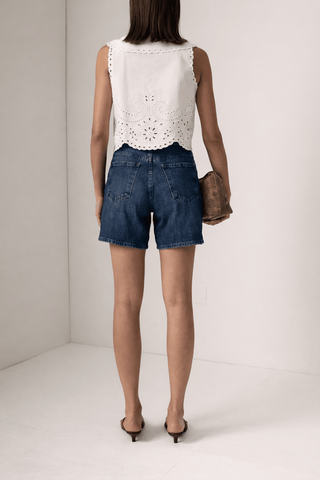 LE JEAN Frida High Rise Shorts in Lunar EclipseDenimLE JEAN