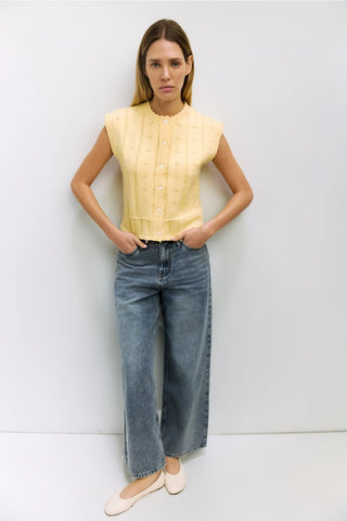 Lindley Sleeveless Top in YellowClothingChayse Clothing