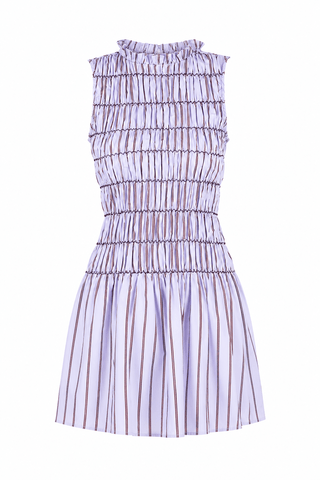 Line + Dot Andi Mini Dress in Purple StripeDressLine + Dot