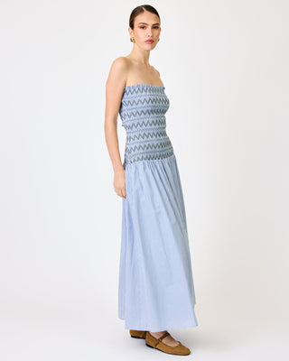 Line + Dot Brandy Smocked Dress in Blue MultiDressLine + Dot