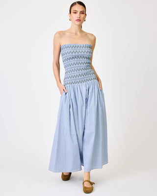 Line + Dot Brandy Smocked Dress in Blue MultiDressLine + Dot