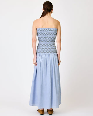 Line + Dot Brandy Smocked Dress in Blue MultiDressLine + Dot