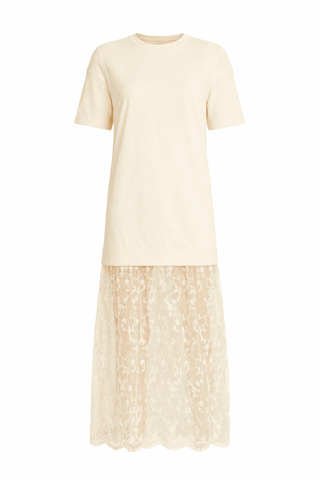 Line + Dot Esryn Mixed Media Dress in Light YellowDressLine + Dot