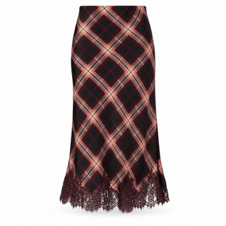 Line + Dot Kristopher Midi Skirt in BurgundyBottomsLine + Dot