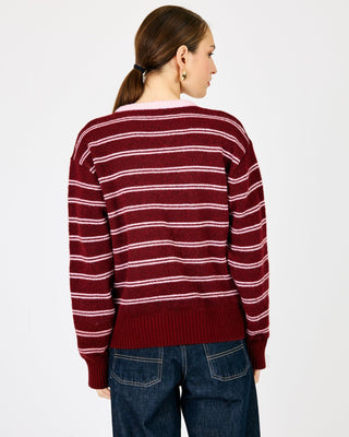 Line + Dot Neev Sweater in BurgundyTopLine + Dot
