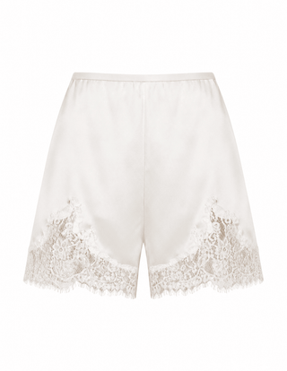 Line + Dot Nicolo Lace Trim Shorts in CreamBottomsLine + Dot