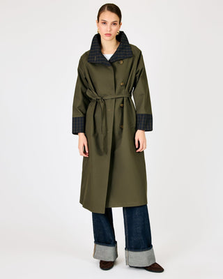 Line + Dot Palmer Reversible Trench Coat in OliveOuterwearLine + Dot